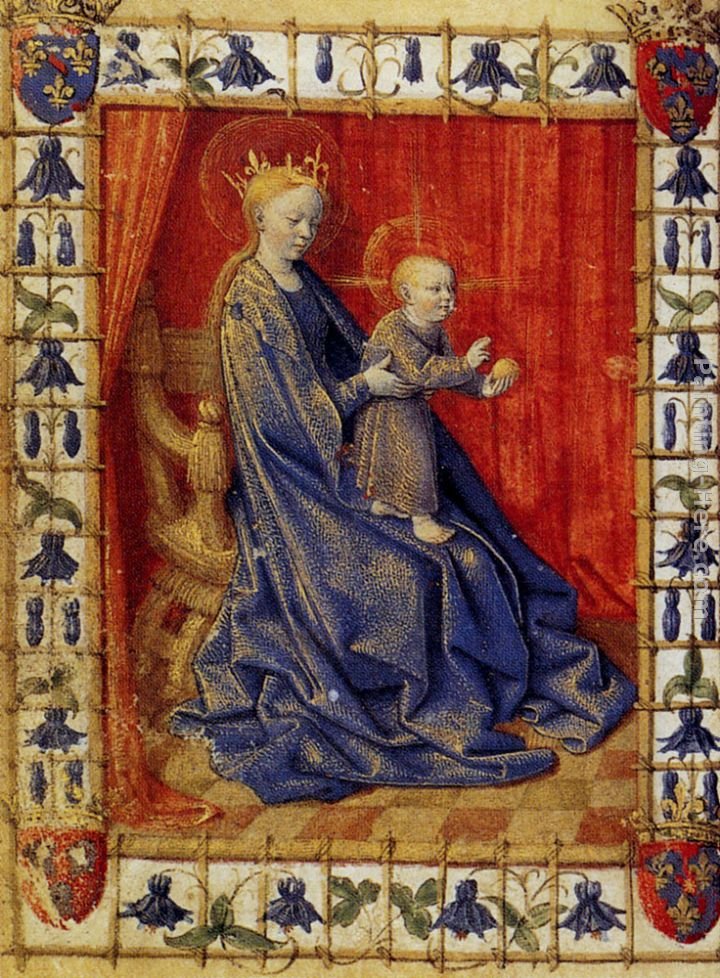 Jean Fouquet The Virgin And Child Enthroned